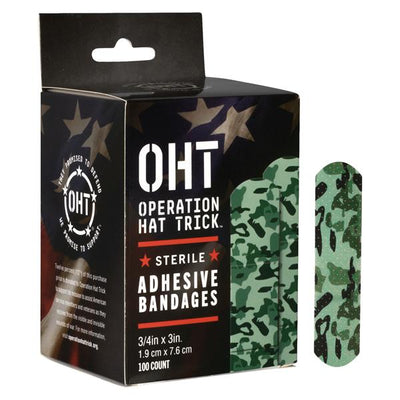 Dukal LLC -American White Cross Adhesive Bandage Cotton/Fabric 3/4x3" Camouflage Sterile 1200/Case 1087755