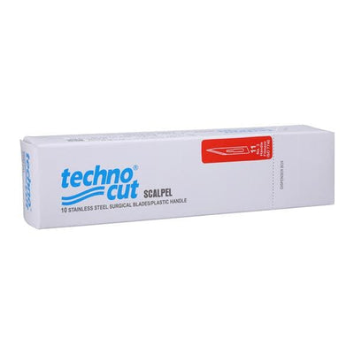 Myco Medical Supplies -Technocut Disposable Surgical Scalpel #11 Steel Sterile 6008T-11