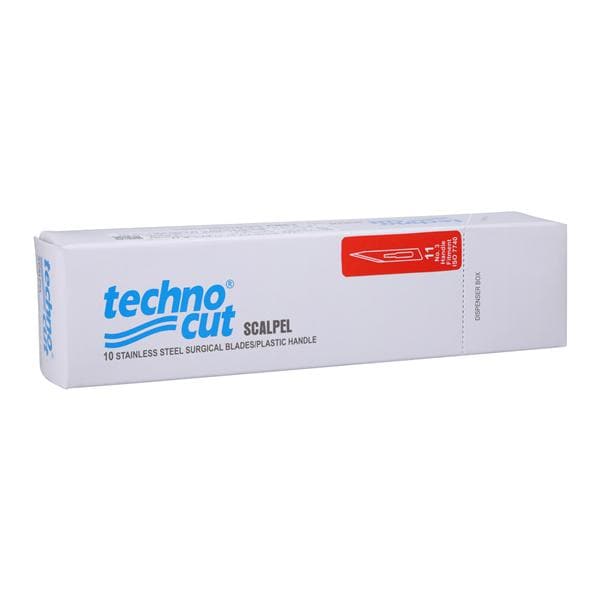 Myco Medical Supplies -Technocut Disposable Surgical Scalpel #11 Steel Sterile 6008T-11