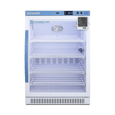 Felix Storch (Summit) Accucold Pharmacy/Vaccine Refrigerator New 6 Cu Ft Glass Door 2 to 8C Each - ARG6PVHSIDL