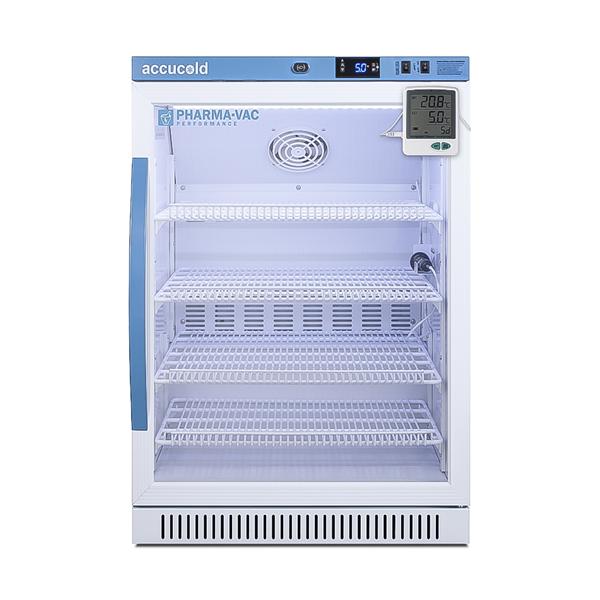 Felix Storch (Summit) Accucold Pharmacy/Vaccine Refrigerator New 6 Cu Ft Glass Door 2 to 8C Each - ARG6PVHSIDL