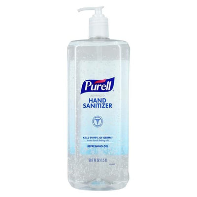 Gojo Industries Inc -Purell Advanced Pump Bottle Gel 1.5 Liter Pump Bottle 70% Ethyl Alcohol Each, 4 EA/CA 5015-04