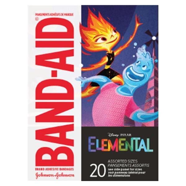 J&J Dental -Band-Aid Adhesive Strip Bandage Plastic Assorted Sizes Elemental Sterile 20/Box, 24 BX/CA 202275