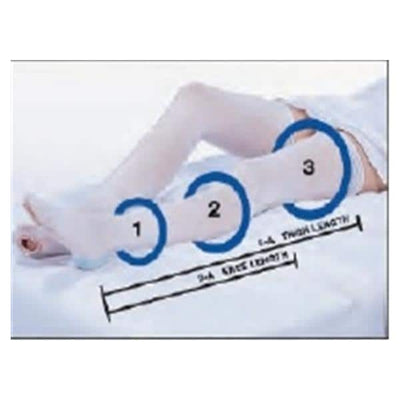 Carolon Company CAP Anti-Embolism Stocking Thigh High Medium/Long Unisex White - 622