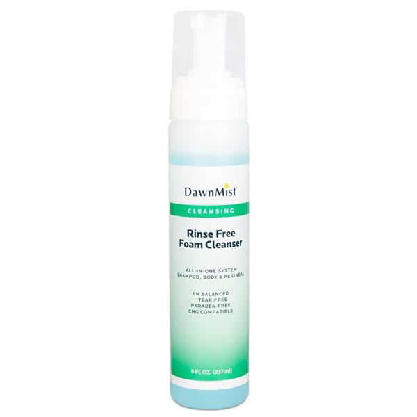 Dukal LLC DawnMist Rinse Free Cleanser Foam Foam Body/Hair 12/Case - RFFC08
