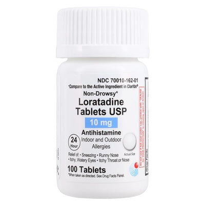 Granules Pharmaceuticals, Inc Loratadine OTC Tablets 10mg Bottle 100/Bottle - 70010016201