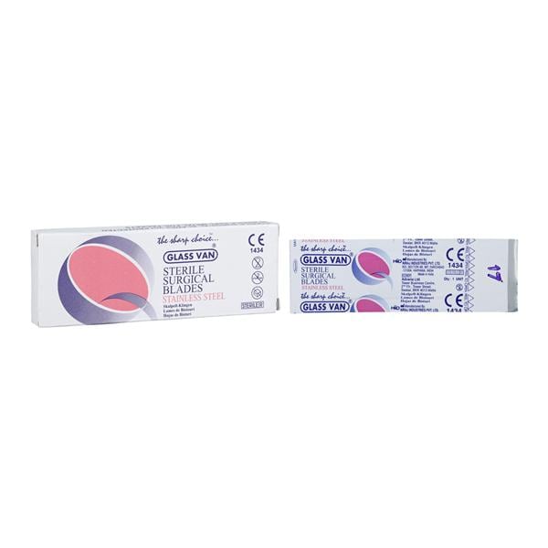 Myco Medical Supplies -Glassvan Carbon Steel Sterile Chisel Blade #17 2003-17