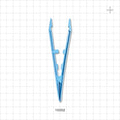 Single-Use Tweezer Forceps, Flat Pointed Tips, Light Blue - 5 inch (127 mm) - 15002