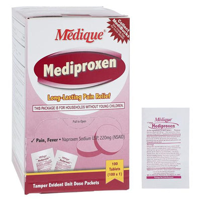 Medique Products Mediproxen NSAID Tablets 220mg 100x1/Box, 12 BX/CA - 23733