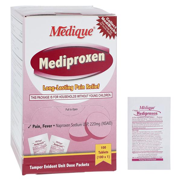 Medique Products Mediproxen NSAID Tablets 220mg 100x1/Box, 12 BX/CA - 23733