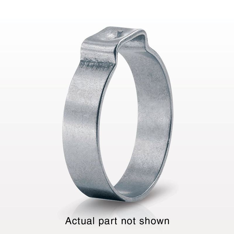 Oetiker 1-Ear Clamp, Non-Washed, 100/Bag - 0.130 inch Closed - 0.161 inch Open Range (3.3 mm - 4.1 mm) - 15300002
