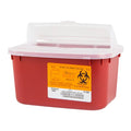 Medegen Medical Products, LLC -Sharps Container 4qt Red/Black 10x5x7" Horizontal Drop Polypropylene Medium Stackable Non-Sterile Each, 24 EA/CA MAI 8703