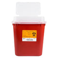Medegen Medical Products, LLC -Sharps Container 2gal Red/Black 10x11-1/4x7" Tortuous Path Lid Polypropylene Large Stackable Non-Sterile Each, 10 EA/CA MAI 8707