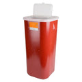 Medegen Medical Products, LLC -Sharps Container 16gal Red/Black 13-1/2x25-1/2x13-3/4" Horizontal Drop Polypropylene X-Large Stackable Non-Sterile Each MAI 8716