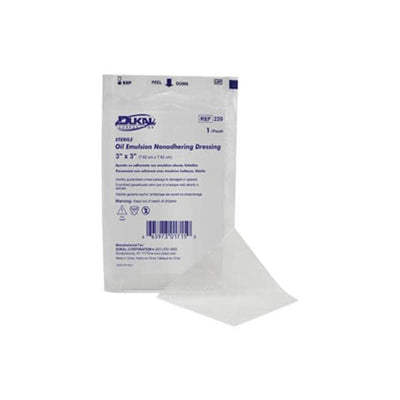 Dukal LLC Gauze Oil Emulsion Dressing 3x3" Sterile Non-Adherent LF - 220