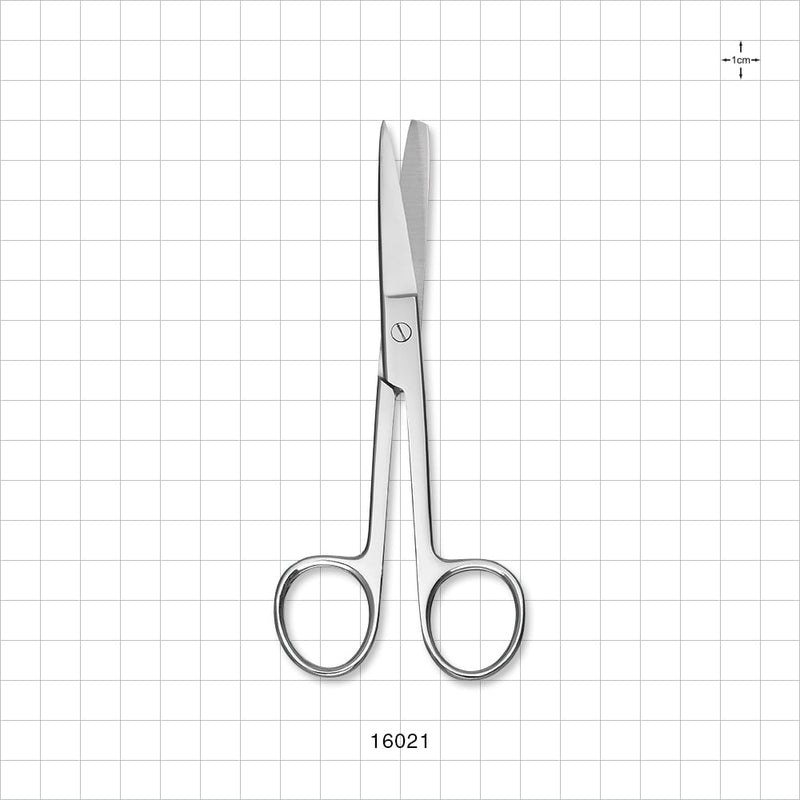 Single-Use Straight Scissors, Sharp/Blunt, Mirror Finish - 5.5 inch (140 mm) - 16021