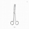 Single-Use Curved Mayo Scissors, Satin Finish - 6.75 inch (172 mm) - 16045