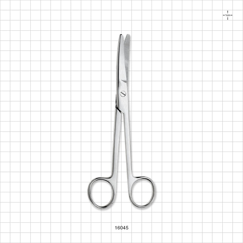 Single-Use Curved Mayo Scissors, Satin Finish - 6.75 inch (172 mm) - 16045