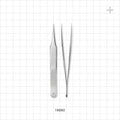 Single-Use Tweezer Forceps, Jewelers #4, Satin Finish - 5 inch (127 mm) - 16060