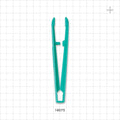 Single-Use Tweezer Forceps, Teal - 5 inch (127 mm) - 16075