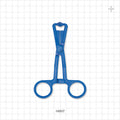 Single-Use Locking Forceps, Blue - 5 inch (127 mm) - 16507