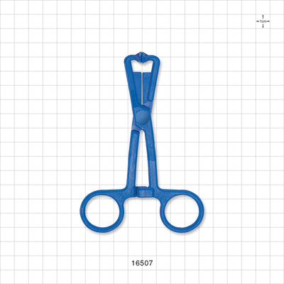Single-Use Locking Forceps, Blue - 5 inch (127 mm) - 16507