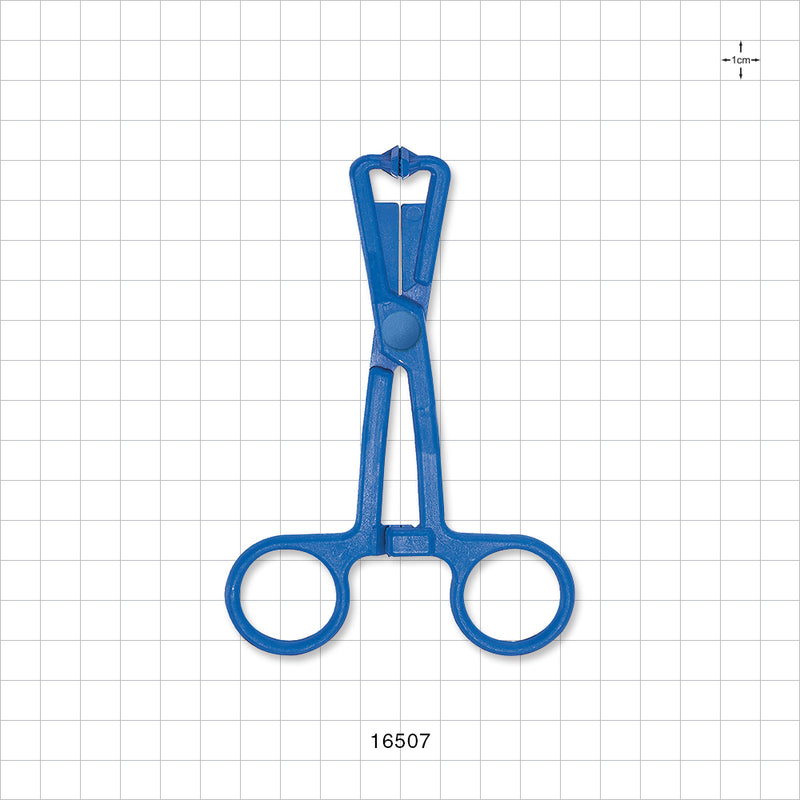 Single-Use Locking Forceps, Blue - 5 inch (127 mm) - 16507