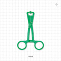 Single-Use Locking Forceps, Green - 5 inch (127 mm) - 16508