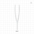 Single-Use Tweezer Forceps, White - 5.25 inch (133 mm) - 16521