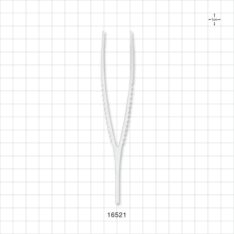 Single-Use Tweezer Forceps, White - 5.25 inch (133 mm) - 16521
