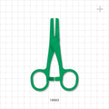 Single-Use Locking Forceps, Green - 4.75 inch (121 mm) - 16563