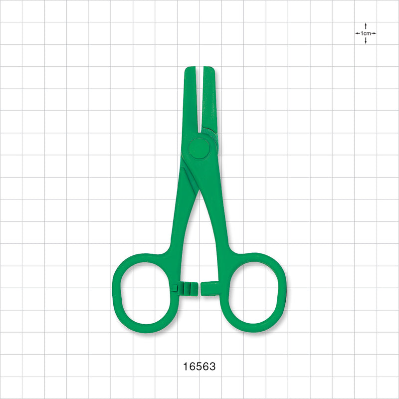 Single-Use Locking Forceps, Green - 4.75 inch (121 mm) - 16563