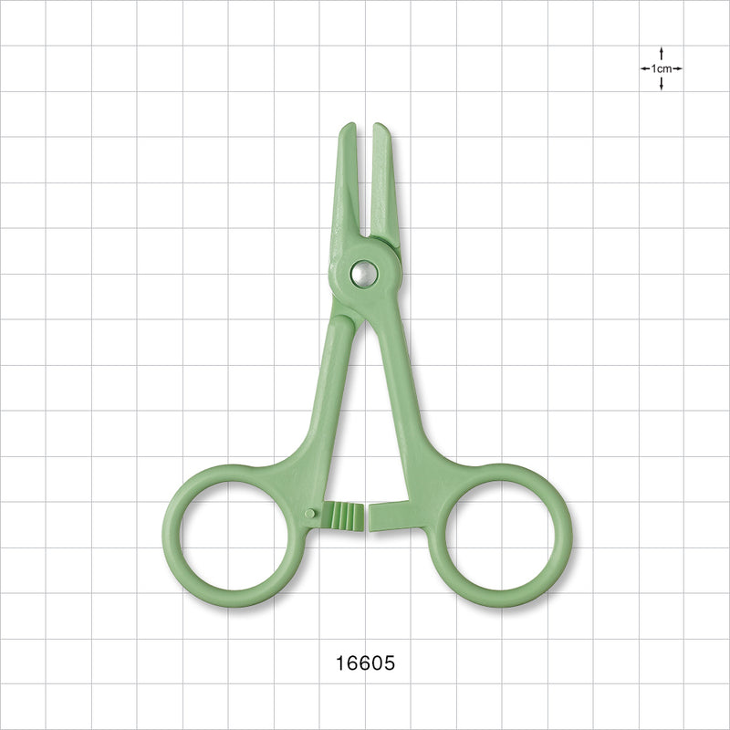 Single-Use Locking Forceps, Green - 4 inch (102 mm) - 16605