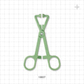 Single-Use Locking Forceps, Curved, Green - 4.75 inch (121 mm) - 16607