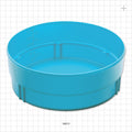 Guide Wire Bowl, Turquoise - 72 oz (2200 cc) - 16610