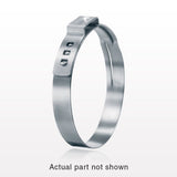 Oetiker StepLess Ear Clamp, Degreased, 100/Bag - 7 mm x 0.6 mm Band; 0.386 inch Closed - 0.484 inch Open Range (9.8 mm - 12.3 mm) - 16700992