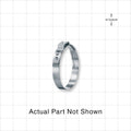 Oetiker StepLess Ear Clamp, Degreased, 100/Bag - 7 mm x 0.6 mm Band; 0.425 inch Closed - 0.524 inch Open Range (10.8 mm - 13.3 mm) - 16700993
