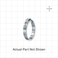 Oetiker StepLess Ear Clamp, Degreased, 100/Bag - 7 mm x 0.6 mm Band; 0.799 inch Closed - 0.925 inch Open Range (20.3 mm - 23.5 mm) - 16701050