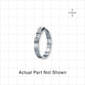 Oetiker StepLess Ear Clamp, Non-Washed, 100/Bag - 10 mm x 0.8 mm Band; 1.409 inch Closed - 1.535 inch Open Range (35.8 mm - 39 mm) - 16705486