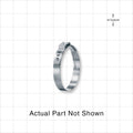 Oetiker StepLess Ear Clamp, Non-Washed, 100/Bag - 10 mm x 0.8 mm Band; 1.37 inch Closed - 1.496 inch Open Range (34.8 mm - 38 mm) - 16708127