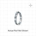 Oetiker StepLess Ear Clamp, Degreased, 100/Bag - 7 mm x 0.6 mm Band; 1.3 inch Closed – 1.42 inch Open Range (32.9 mm – 36.1 mm) - 16708989