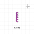 4-Channel Multi-Cavity Clip, Purple - 0.152 inch Channel (3.86 mm) - 17545
