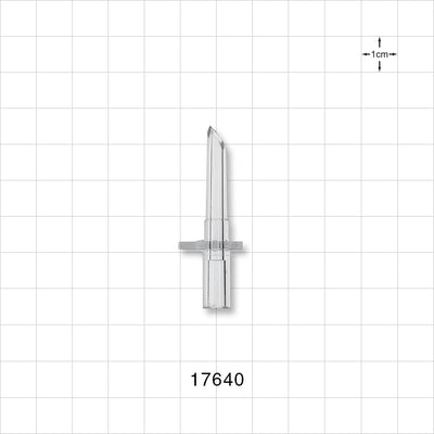 Spike, Non-Vented - 0.157 inch ID/0.283 inch OD (3.99 mm/7.18 mm) - 17640