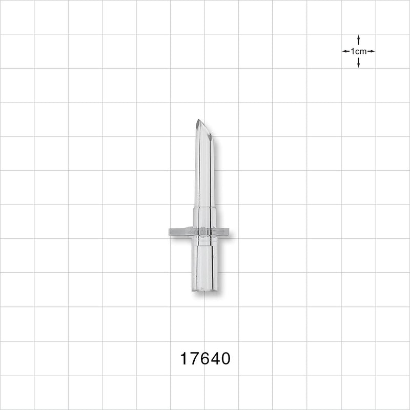 Spike, Non-Vented - 0.157 inch ID/0.283 inch OD (3.99 mm/7.18 mm) - 17640