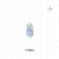 Male Luer Lock to Male Luer Lock w/Spin Lock, Clear -  - 17663