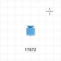 Male Luer Cap, Non-Vented, Blue -  - 17672