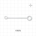 Strap for Cap, White - 0.236 inch x 0.332 inch ID Application Loops (5.99 mm x 8.43 mm) - 17675