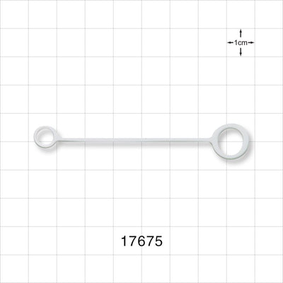Strap for Cap, White - 0.236 inch x 0.332 inch ID Application Loops (5.99 mm x 8.43 mm) - 17675