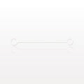Strap for Cap, White - 0.225 inch x 0.205 inch ID Application Loops (5.71 mm x 5.2 mm) - 17676