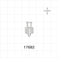 Female Luer Lock, Male Luer Lock w/Stylet Port - 0.043 inch ID (1.09 mm) - 17682